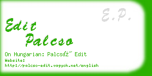 edit palcso business card